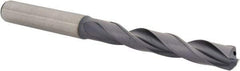 Kennametal - 9/32" 140° Solid Carbide Jobber Drill - TiAlN Finish, Right Hand Cut, Spiral Flute, Straight Shank, 3.5827" OAL, Standard Point - Eagle Tool & Supply