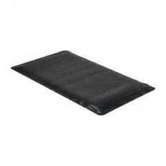 Wearwell - 5' Long x 3' Wide, Dry Environment, Anti-Fatigue Matting - Black, Vinyl with Nitrile Blend Base, Beveled on 4 Sides - Eagle Tool & Supply