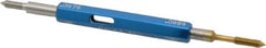 Made in USA - 2-56 Thread, High Speed Tool Steel, Class 3B, Plug Thread Insert Go/No Go Gage - Double Ended with Handle - Eagle Tool & Supply
