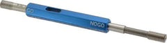 Made in USA - 8-32 Thread, High Speed Tool Steel, Class 2B, Plug Thread Insert Go/No Go Gage - Double Ended with Handle - Eagle Tool & Supply