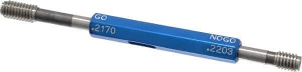 Made in USA - 10-24 Thread, High Speed Tool Steel, Class 2B, Plug Thread Insert Go/No Go Gage - Double Ended with Handle - Eagle Tool & Supply