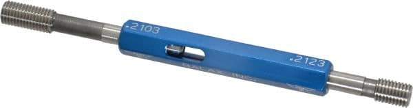 Made in USA - 10-32 Thread, High Speed Tool Steel, Class 3B, Plug Thread Insert Go/No Go Gage - Double Ended with Handle - Eagle Tool & Supply