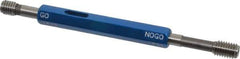 Made in USA - 1/4-20 Thread, High Speed Tool Steel, Class 3B, Plug Thread Insert Go/No Go Gage - Double Ended with Handle, Handle Size 1 - Eagle Tool & Supply