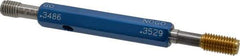 Made in USA - 5/16-18 Thread, High Speed Tool Steel, Class 2B, Plug Thread Insert Go/No Go Gage - Double Ended with Handle, Handle Size 2 - Eagle Tool & Supply