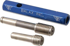 Made in USA - 3/8-16 Thread, High Speed Tool Steel, Class 3B, Plug Thread Insert Go/No Go Gage - Double Ended with Handle, Handle Size 2 - Eagle Tool & Supply