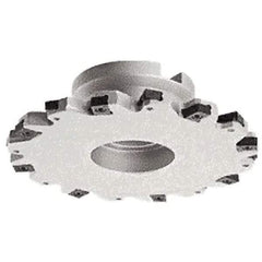 Iscar - Shell Mount B Connection, 1.3583" Depth of Cut, 125mm Cutter Diam, 1.2598" Hole Diam, 12 Tooth Indexable Slotting Cutter - FDN-LN12 Toolholder, LNET Insert - Eagle Tool & Supply