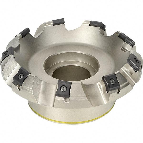 Iscar - 100mm Cut Diam, 25.4mm Arbor Hole, 7.5mm Max Depth of Cut, 45° Indexable Chamfer & Angle Face Mill - 7 Inserts, LN.. 1506.. Insert, Right Hand Cut, 7 Flutes, Series TangMill - Eagle Tool & Supply