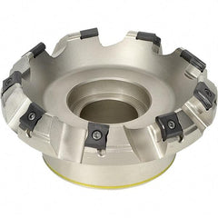 Iscar - 100mm Cut Diam, 25.4mm Arbor Hole, 7.5mm Max Depth of Cut, 45° Indexable Chamfer & Angle Face Mill - 7 Inserts, LN.. 1506.. Insert, Right Hand Cut, 7 Flutes, Series TangMill - Eagle Tool & Supply