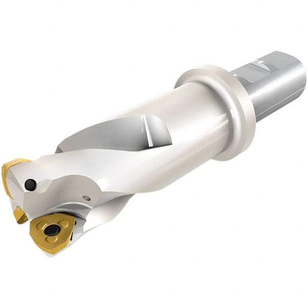 Iscar - 40mm Cut Diam, 0.059" Max Depth, M16 Modular Connection Indexable High-Feed End Mill - Screw Holding Method, FF WOMT/WOCT, FF WOMW Insert, FF EW-M Toolholder, Through Coolant - Eagle Tool & Supply