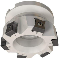 Iscar - 10 Inserts, 125mm Cut Diam, 40mm Arbor Diam, 10mm Max Depth of Cut, Indexable Square-Shoulder Face Mill - 0/90° Lead Angle, 63mm High, LN.. 1106 Insert Compatibility, Series TangMill - Eagle Tool & Supply