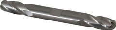 Atrax - 3/8" Diam, 3/4" LOC, 4 Flute Solid Carbide Ball End Mill - Uncoated, Double End, 3-1/2" OAL, 3/8" Shank Diam - Eagle Tool & Supply