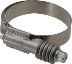 IDEAL TRIDON - Steel Auto-Adjustable Worm Drive Clamp - 5/8" Wide x 5/8" Thick, 1-3/4" Hose, 1-3/4 to 2-5/8" Diam - Eagle Tool & Supply