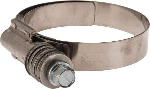 IDEAL TRIDON - Steel Auto-Adjustable Worm Drive Clamp - 5/8" Wide x 5/8" Thick, 2-1/4" Hose, 2-1/4 to 3-1/8" Diam - Eagle Tool & Supply