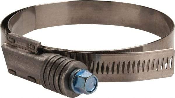 IDEAL TRIDON - Steel Auto-Adjustable Worm Drive Clamp - 5/8" Wide x 5/8" Thick, 3-3/4" Hose, 3-3/4 to 4-5/8" Diam - Eagle Tool & Supply