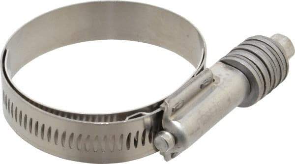 IDEAL TRIDON - Stainless Steel Auto-Adjustable Worm Drive Clamp - 5/8" Wide x 5/8" Thick, 1-3/4" Hose, 1-3/4 to 2-5/8" Diam - Eagle Tool & Supply