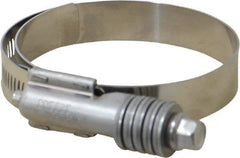 IDEAL TRIDON - Stainless Steel Auto-Adjustable Worm Drive Clamp - 5/8" Wide x 5/8" Thick, 2-1/4" Hose, 2-1/4 to 3-1/8" Diam - Eagle Tool & Supply