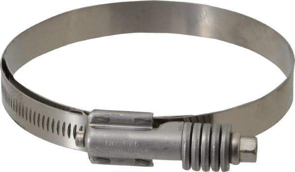 IDEAL TRIDON - Stainless Steel Auto-Adjustable Worm Drive Clamp - 5/8" Wide x 5/8" Thick, 3-3/4" Hose, 3-3/4 to 4-5/8" Diam - Eagle Tool & Supply