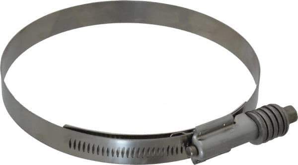 IDEAL TRIDON - Stainless Steel Auto-Adjustable Worm Drive Clamp - 5/8" Wide x 5/8" Thick, 4-3/4" Hose, 4-3/4 to 5-5/8" Diam - Eagle Tool & Supply