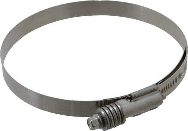 IDEAL TRIDON - Stainless Steel Auto-Adjustable Worm Drive Clamp - 5/8" Wide x 5/8" Thick, 5-1/4" Hose, 5-1/4 to 6-1/8" Diam - Eagle Tool & Supply