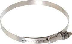 IDEAL TRIDON - Stainless Steel Auto-Adjustable Worm Drive Clamp - 5/8" Wide x 5/8" Thick, 6-1/4" Hose, 6-1/4 to 7-1/8" Diam - Eagle Tool & Supply