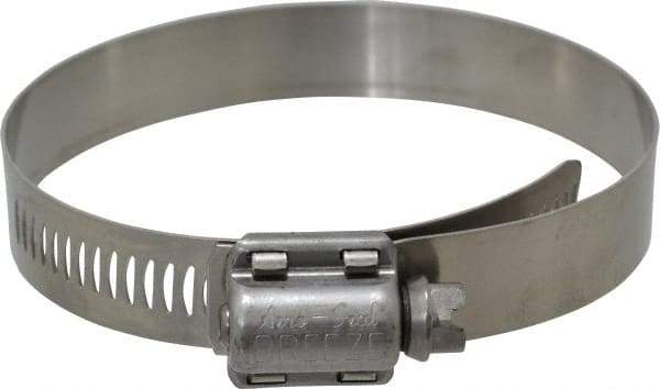 IDEAL TRIDON - SAE Size 48, 2-9/16 to 3-1/2" Diam, Stainless Steel MS Series MIL-Spec Worm Drive Clamp - 1/2" Wide, Material Grade 300 SERIES, Series MS Mil Spec - Eagle Tool & Supply