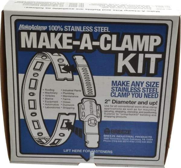 Made in USA - 2" Diam, Hose Clamp Kit - Eagle Tool & Supply