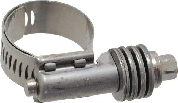 IDEAL TRIDON - Stainless Steel Auto-Adjustable Worm Drive Clamp - 1/2" Wide x 1/2" Thick, 9/16" Hose, 9/16 to 1-1/16" Diam - Eagle Tool & Supply