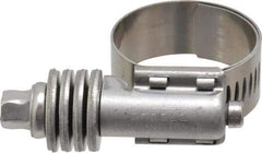 IDEAL TRIDON - Stainless Steel Auto-Adjustable Worm Drive Clamp - 1/2" Wide x 1/2" Thick, 11/16" Hose, 11/16 to 1-1/4" Diam - Eagle Tool & Supply