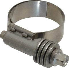 IDEAL TRIDON - Stainless Steel Auto-Adjustable Worm Drive Clamp - 1/2" Wide x 1/2" Thick, 13/16" Hose, 13/16 to 1-1/2" Diam - Eagle Tool & Supply