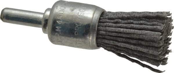 Dico - 3/4" Brush Diam, End Brush - Coarse Grade, 1/4" Diam Shank - Eagle Tool & Supply