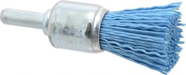 Dico - 3/4" Brush Diam, End Brush - Fine Grade, 1/4" Diam Shank - Eagle Tool & Supply