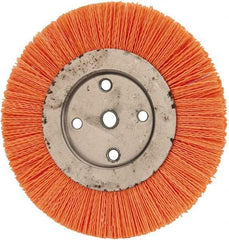 Dico - 8" OD, 5/8" Arbor Hole, Crimped Nylon Wheel Brush - 3/8" Face Width - Eagle Tool & Supply