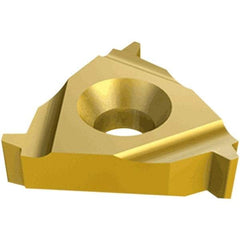 Iscar - 16IL Internal Left Hand 12 Acme Laydown Threading Insert - Grade IC50M, Uncoated Coated Carbide, 9.53mm Inscribed Circle - Eagle Tool & Supply