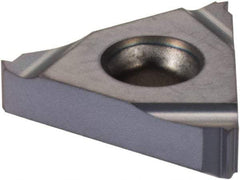 Iscar - 16ER External Right Hand ISO Laydown Threading Insert - Grade IC908, TiAlN Coated Carbide, 9.53mm Inscribed Circle - Eagle Tool & Supply