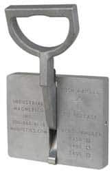 Mag-Mate - 200 Lb Load Capacity, Permanent Lift Magnet - 1-3/8" High x 7-1/4" Wide, For Use with Flats - Eagle Tool & Supply