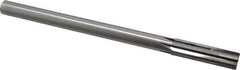 Made in USA - 0.627" Carbide-Tipped 6 Flute Chucking Reamer - Straight Flute, 9/16" Straight Shank, 2-1/4" Flute Length, 9" OAL - Eagle Tool & Supply