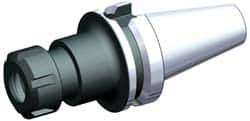 Collet Chuck: 2.03 to 20.57 mm Capacity, ER Collet, Taper Shank 5.9055″ Projection, Through Coolant