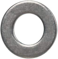 Made in USA - #3 Screw, Grade 300 Stainless Steel Standard Flat Washer - 0.102" ID x 0.18" OD, 0.032" Thick, Passivated Finish, Meets Military Specifications - Eagle Tool & Supply