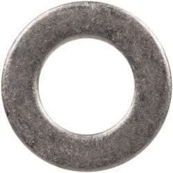 Made in USA - #4L Screw, Grade 300 Stainless Steel Standard Flat Washer - 0.115" ID x 0.209" OD, 0.016" Thick, Passivated Finish, Meets Military Specifications - Eagle Tool & Supply