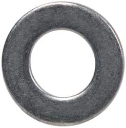Made in USA - #6L Screw, Grade 300 Stainless Steel Standard Flat Washer - 0.143" ID x 0.267" OD, 0.016" Thick, Passivated Finish, Meets Military Specifications - Eagle Tool & Supply