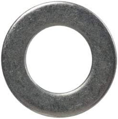 Made in USA - #8L Screw, Grade 300 Stainless Steel Standard Flat Washer - 0.169" ID x 0.304" OD, 0.016" Thick, Passivated Finish, Meets Military Specifications - Eagle Tool & Supply