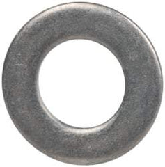 Made in USA - #10L Screw, Grade 300 Stainless Steel Standard Flat Washer - 0.195" ID x 0.354" OD, 0.032" Thick, Passivated Finish, Meets Military Specifications - Eagle Tool & Supply