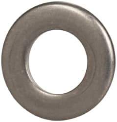 Made in USA - 1/4" Screw, Grade 300 Stainless Steel Standard Flat Washer - 0.255" ID x 0.468" OD, 0.063" Thick, Passivated Finish, Meets Military Specifications - Eagle Tool & Supply