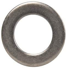 Made in USA - 7/16" Screw, Grade AN960 Stainless Steel Standard Flat Washer - 0.453" ID x 3/4" OD, 0.063" Thick, Passivated Finish, Meets Military Specifications - Eagle Tool & Supply