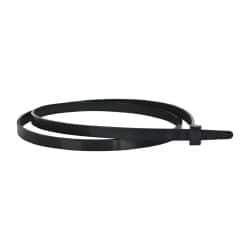 Made in USA - 28" Long Black Nylon Standard Cable Tie - 120 Lb Tensile Strength, 9" Max Bundle Diam - Eagle Tool & Supply