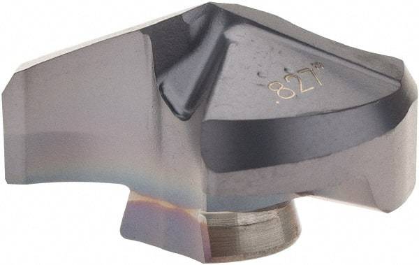 Iscar - Series IDI-SK, 0.827" Diam Grade IC908 140° Replaceable Drill Tip - Carbide, TiAlN Finish - Eagle Tool & Supply