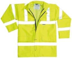 OccuNomix - Size S Cold Weather & High Visibility Jacket - Yellow, Polyester, Zipper, Snaps Closure, 35 to 37" Chest - Eagle Tool & Supply
