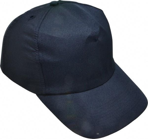 OccuNomix - Poly/Cotton over Polyethylene Insert Baseball Cap with Bump Cap Insert - Navy Blue - Eagle Tool & Supply