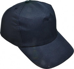 OccuNomix - Poly/Cotton over Polyethylene Insert Baseball Cap with Bump Cap Insert - Navy Blue - Eagle Tool & Supply