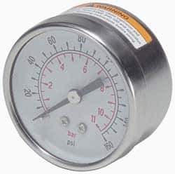Parker - Stainless Steel FRL Pressure Gauge - Use with PB11/PR10 - Eagle Tool & Supply